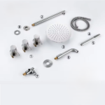 sanihal boston geborsteld chroom