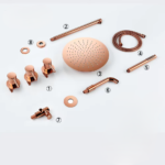 sanihal boston gepolijst koper