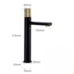 sanihal kurved maxi zwart geborsteld goud