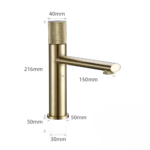 sanihal kurved mini geborsteld goud